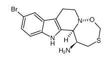 (1S)-10-Bromo-1,2,7,8,13,13bβ-hexahydro[1,6,2]oxathiazepino[2',3':1,2]pyrido[3,4-b]indol-1α-amine结构式