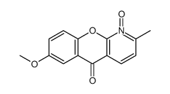 7-methoxy-2-methyl-1-oxidochromeno[2,3-b]pyridin-1-ium-5-one Structure