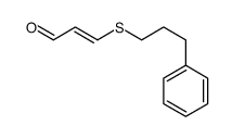 3-(3-phenylpropylsulfanyl)prop-2-enal Structure