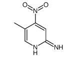 5-甲基-4-硝基-2-吡啶胺结构式