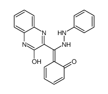 3-[(6-oxocyclohexa-2,4-dien-1-ylidene)-(2-phenylhydrazinyl)methyl]-1H-quinoxalin-2-one结构式