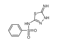 N-(5-amino-1,3,4-thiadiazol-2-yl)benzenesulfonamide结构式