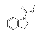 N-Carbomethoxy-4-methylindoline结构式