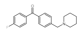 4-FLUORO-4'-PIPERIDINOMETHYL BENZOPHENONE结构式