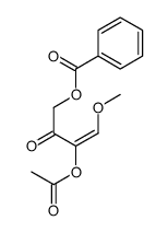 (3-acetyloxy-4-methoxy-2-oxobut-3-enyl) benzoate Structure