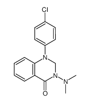 1-(4-Chloro-phenyl)-3-dimethylamino-2,3-dihydro-1H-quinazolin-4-one结构式