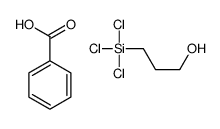 benzoic acid,3-trichlorosilylpropan-1-ol Structure