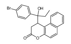 1-[1-(4-Bromo-phenyl)-1-hydroxy-propyl]-1,2-dihydro-benzo[f]chromen-3-one结构式