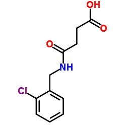 4-[(2-Chlorobenzyl)amino]-4-oxobutanoic acid Structure