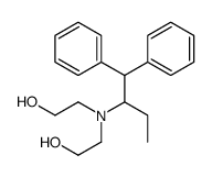 2-[1,1-diphenylbutan-2-yl(2-hydroxyethyl)amino]ethanol Structure