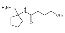 N-[1-(aminomethyl)cyclopentyl]pentanamide Structure