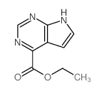 7h-吡咯并[2,3-d]嘧啶-4-羧酸乙酯结构式