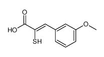 β-(3-methoxyphenyl)-α-mercaptoacryIic acid Structure