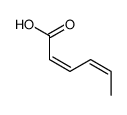 (2E,4E)-Hexa-2,4-Dienoic Acid Structure