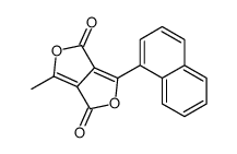 1-methyl-4-naphthalen-1-ylfuro[3,4-c]furan-3,6-dione结构式