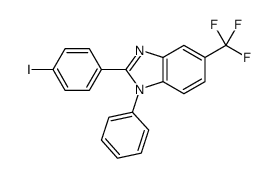 2-(4-iodophenyl)-1-phenyl-5-(trifluoromethyl)benzimidazole结构式