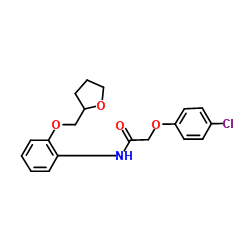 2-(4-Chlorophenoxy)-N-[2-(tetrahydro-2-furanylmethoxy)phenyl]acetamide结构式