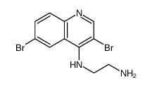 1,2-Ethanediamine, N1-(3,6-dibromo-4-quinolinyl) Structure
