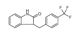 2H-Indol-2-one, 1,3-dihydro-3-[[4-(trifluoromethyl)phenyl]methyl]结构式