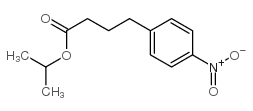 propan-2-yl 4-(4-nitrophenyl)butanoate结构式