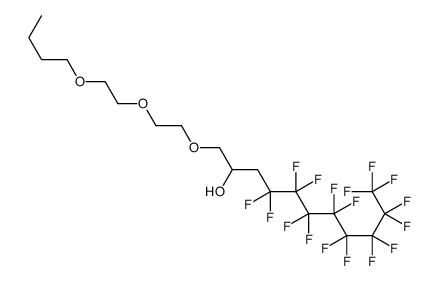 1-[2-(2-butoxyethoxy)ethoxy]-4,4,5,5,6,6,7,7,8,8,9,9,10,10,11,11,11-heptadecafluoroundecan-2-ol结构式