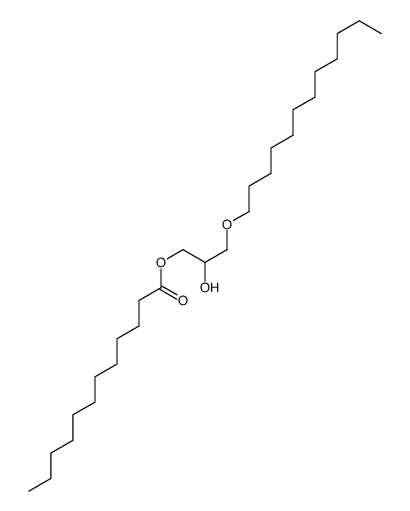 (3-dodecoxy-2-hydroxypropyl) dodecanoate Structure