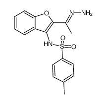 hydrazone of 2-acetyl-p-toluenesulfonamidobenzofuran结构式