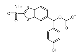 [(4-chlorophenyl)-(2-sulfamoyl-1,3-benzothiazol-6-yl)methyl] carbonate结构式