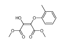 (Z)-2-Hydroxy-3-o-tolyloxy-but-2-enedioic acid dimethyl ester Structure