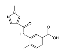Benzoic acid, 4-methyl-3-[[(1-methyl-1H-pyrazol-4-yl)carbonyl]amino]- Structure