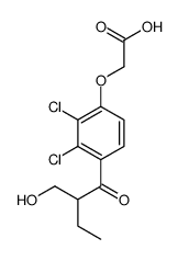 2-[2,3-dichloro-4-[2-(hydroxymethyl)butanoyl]phenoxy]acetic acid Structure