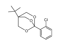 1-tert-butyl-4-(2-chlorophenyl)-3,5,8-trioxabicyclo[2.2.2]octane Structure