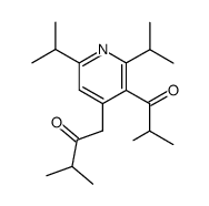 1-(2,6-diisopropyl-3-isobutyryl-4-pyridyl)-3-methyl-butane-2-one Structure