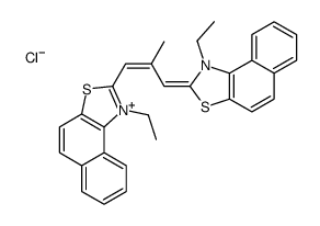 1-ethyl-2-[3-(1-ethylnaphtho[1,2-d]thiazolin-2-ylidene)-2-methylpropenyl]naphtho[1,2-d]thiazolium chloride Structure