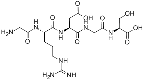 H-Gly-Arg-Asp-Gly-Ser-OH ;GRDGS结构式