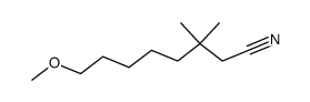 8-Methoxy-3,3-dimethyl-octansaeurenitril Structure