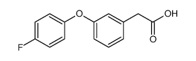 2-[3-(4-fluorophenoxy)phenyl]acetic acid Structure