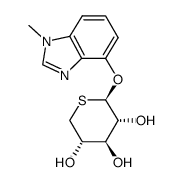 1-methyl-1H-benzimidazol-4-yl 5-thio-β-D-xylopyranoside Structure