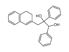 3-(1,2-benzo-1,3-cyclohexadien-4-yl)-1,2-dihydroxy-1,2-diphenylpropane结构式