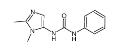 N-(1,2-dimethyl-1H-imidazol-5-yl)-N'-phenylurea结构式