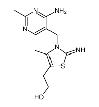 2-[3-(4-amino-2-methyl-pyrimidin-5-ylmethyl)-2-imino-4-methyl-2,3-dihydro-thiazol-5-yl]-ethanol结构式