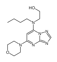 2-[Butyl[5-(4-morpholinyl)[1,2,4]triazolo[1,5-a]pyrimidin-7-yl]amino]ethanol Structure