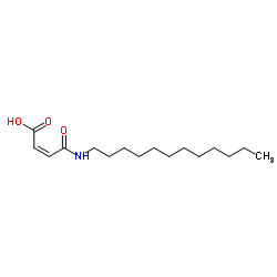 (2Z)-4-(Dodecylamino)-4-oxo-2-butenoic acid Structure