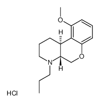 trans-10-Methoxy-4-propyl-1,3,4,4a,5,10b-hexahydro-2H-<1>benzopyrano<3,4-b>pyridine Hydrochloride结构式
