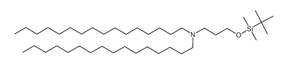 N-(3-((tert-butyldimethylsilyl)oxy)propyl)-N-hexadecylhexadecan-1-amine结构式