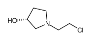 (R)-1-(2-chloroethyl)pyrrolidine-3-ol结构式