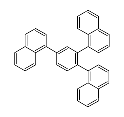 1,2,4-tris-(1'-naphthyl)benzene Structure