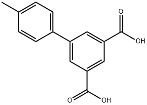 [1,1'-Biphenyl]-3,5-dicarboxylic acid, 4'-methyl- Structure