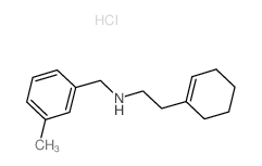 2-(1-Cyclohexen-1-yl)-N-(3-methylbenzyl)-1-ethanamine hydrochloride结构式