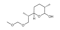 (3S,6R)-6-((S)-1-(methoxymethoxy)propan-2-yl)-3-methyltetrahydro-2H-pyran-2-ol结构式